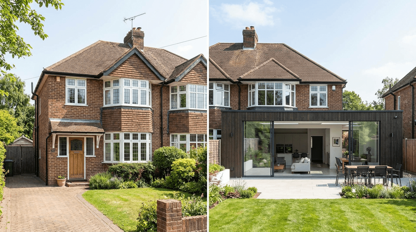 Insercao 3D para extensoes e renovacoes de casas